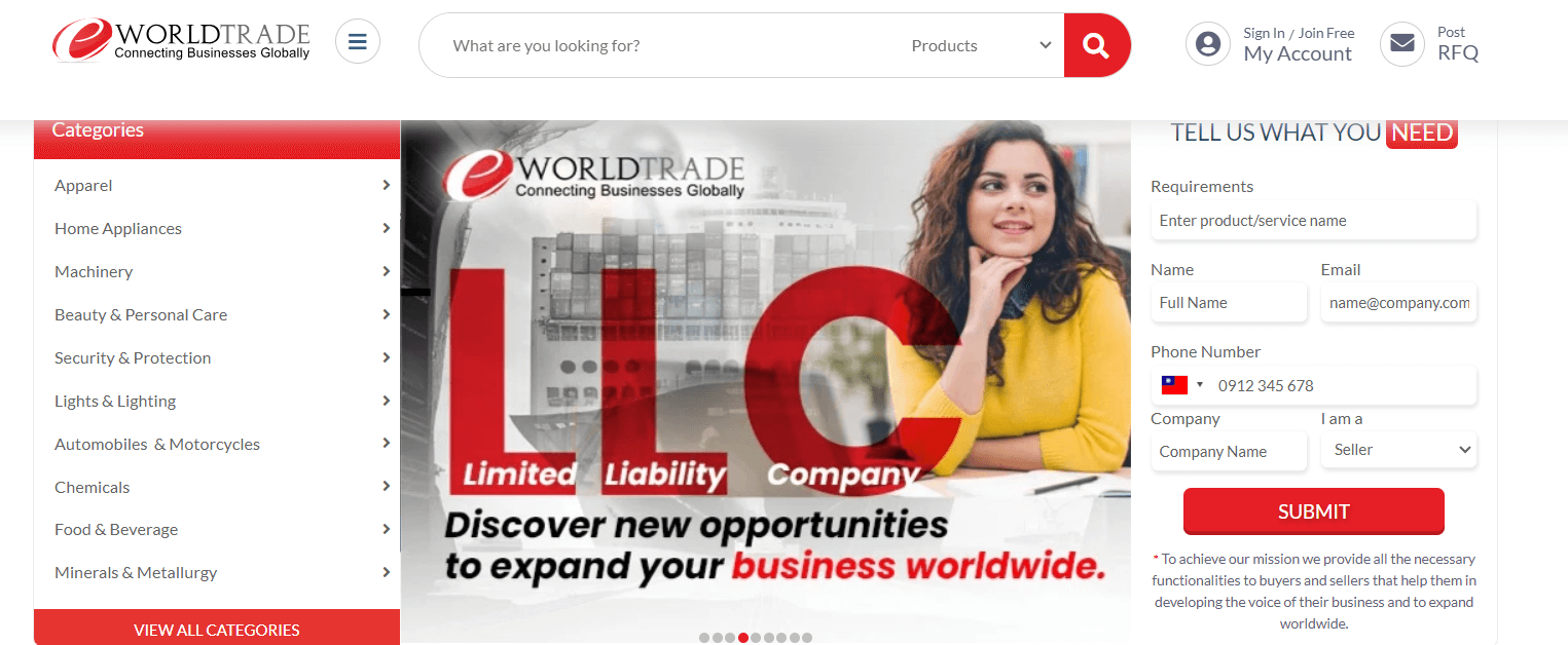 b2b wholesale marketplaces-eWorldTrade