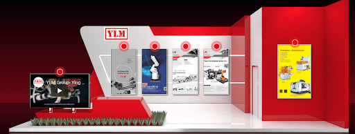 Online exhibition booth illustration by YLM