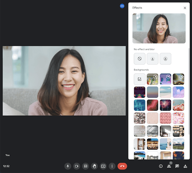 Google Meet 背景效果
