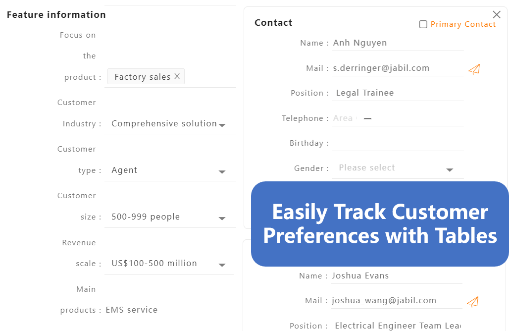 CRM 簡單易上手的客戶資料庫 User Friendly to manage your Customer Database