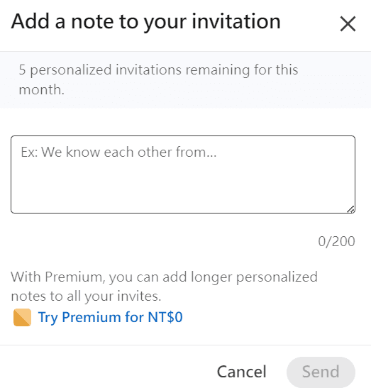Linkedin lead generation-Send private messages to potential client